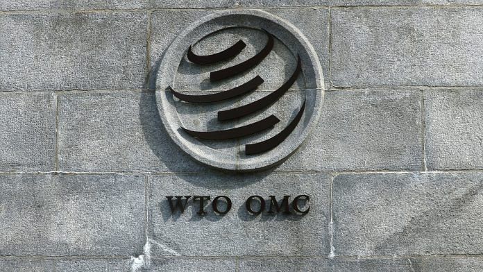 A logo is pictured outside the World Trade Organisation (WTO) in Geneva, Switzerland | Photo: Reuters