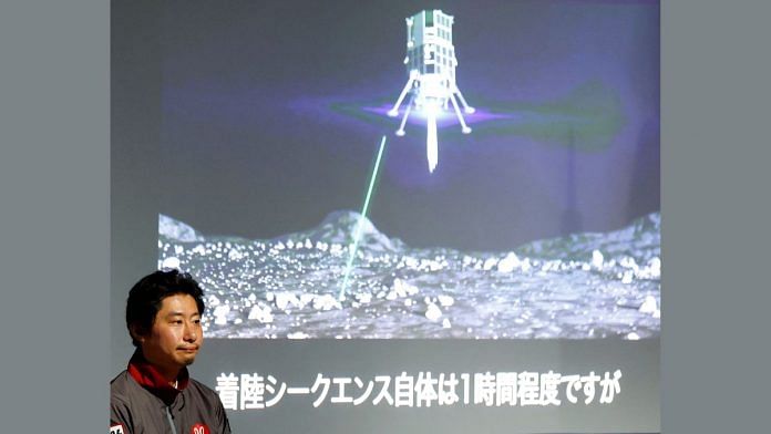 Takeshi Hakamada, ispace founder & chief executive, is pictured at a venue to watch the landing of the lander in HAKUTO-R lunar exploration program on the Moon, in Tokyo, on 26 April 2023 | Reuters