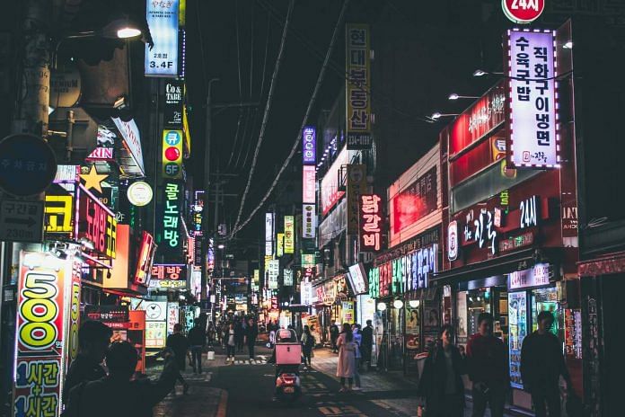 People Walking on Neon Street at Night in Seoul, South Korea | Representatioal image | Pexels People Walking on Neon Street at Night in Seoul, South Korea | Representatioal image | Pexels