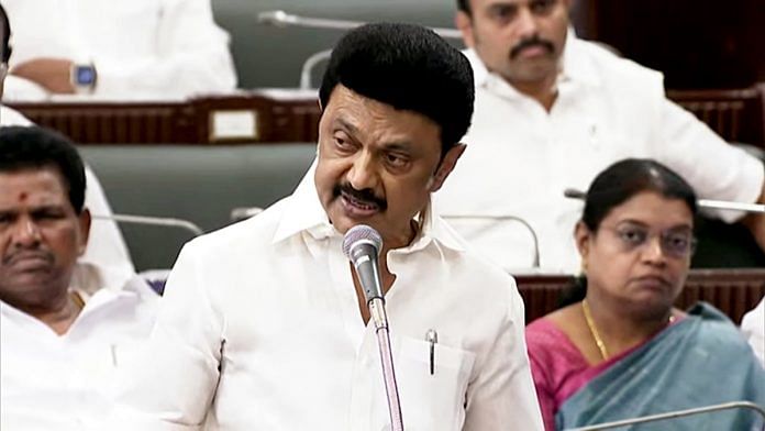 Tamil Nadu Chief Minister M K Stalin speaks during the Budget Session of the State Assembly in Chennai, on 19 April 2023 | ANI photo