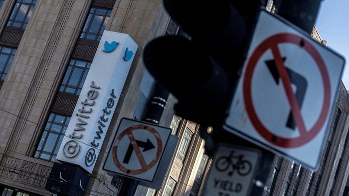 A view of the Twitter logo at its corporate headquarters in San Francisco, California | Reuters