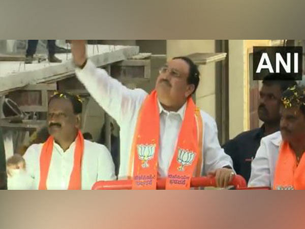 Karnataka Assembly polls: JP Nadda holds roadshow in Bengaluru 