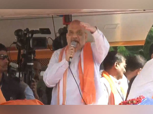 Karnataka: Amit Shah holds roadshow in Haveri, urges people to vote for double-engine government