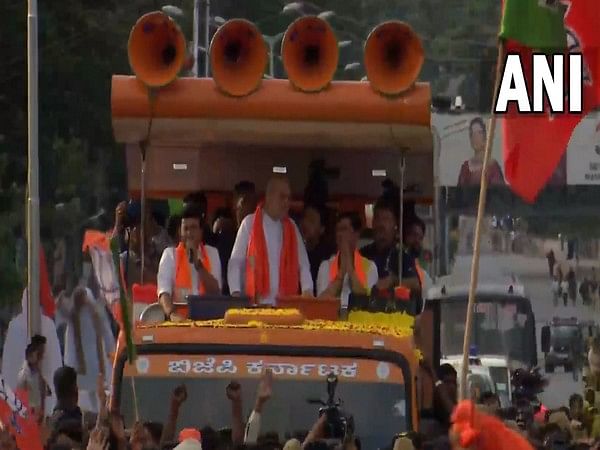 Karnataka polls: Amit Shah holds roadshow in Bengaluru