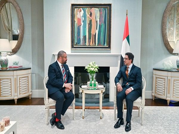 UAE Vice President Mansour bin Zayed meets British Foreign Secretary James Cleverly