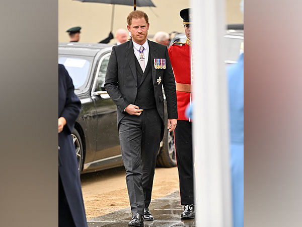 Prince Harry wears Dior custom-designed suit with medals for King Charles III's coronation