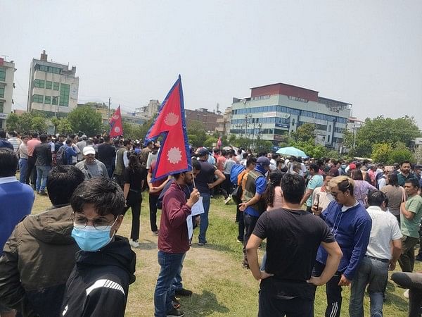 Scores protest in Nepal demanding action against refugee scammers and corrupt
