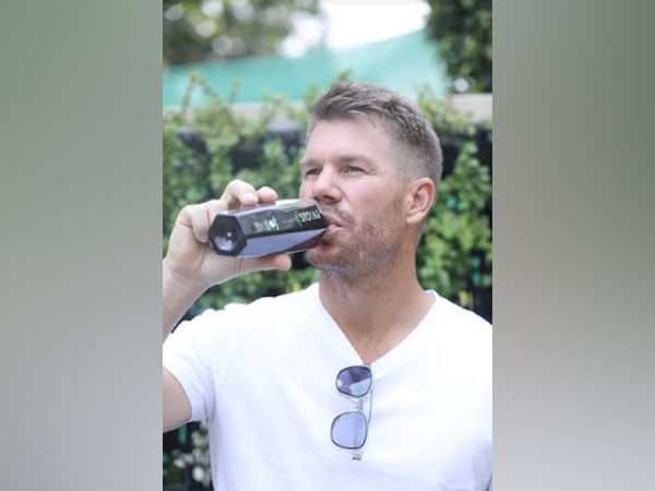 Cricketer David Warner embraces Evocus Black Water as hydration choice