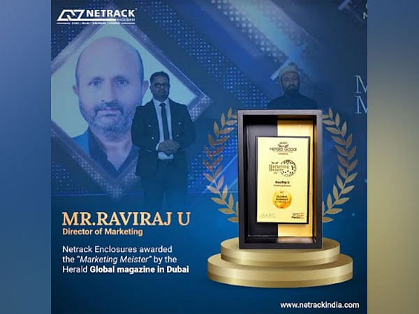 Ravi Raj Awarded the Marketing Meister by the Herald Global Magazine in Dubai