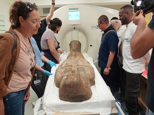 Ancient Egyptian coffin lids undergo unusual CT examination in Jerusalem