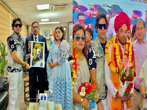 Actor Raajveer Sharma warmly welcomed at NIMS University, special meeting with Chairman B S Tomar and Director Dr. Pankaj Singh