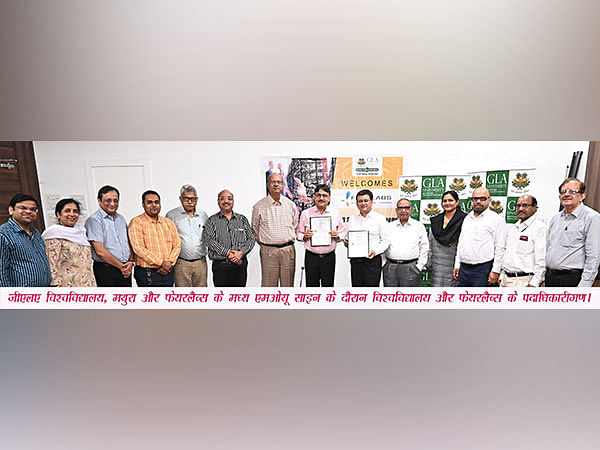 An MOU signed between FARE Labs, Gurugram and GLA University Mathura