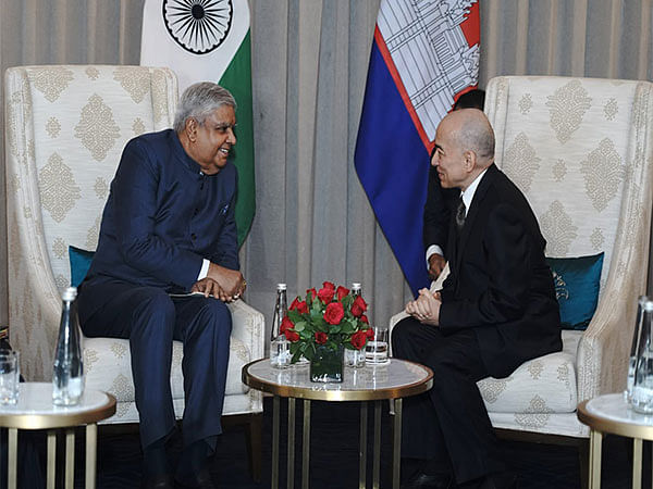 Vice President Jagdeep Dhankhar meets Cambodian King Norodom Sihamoni