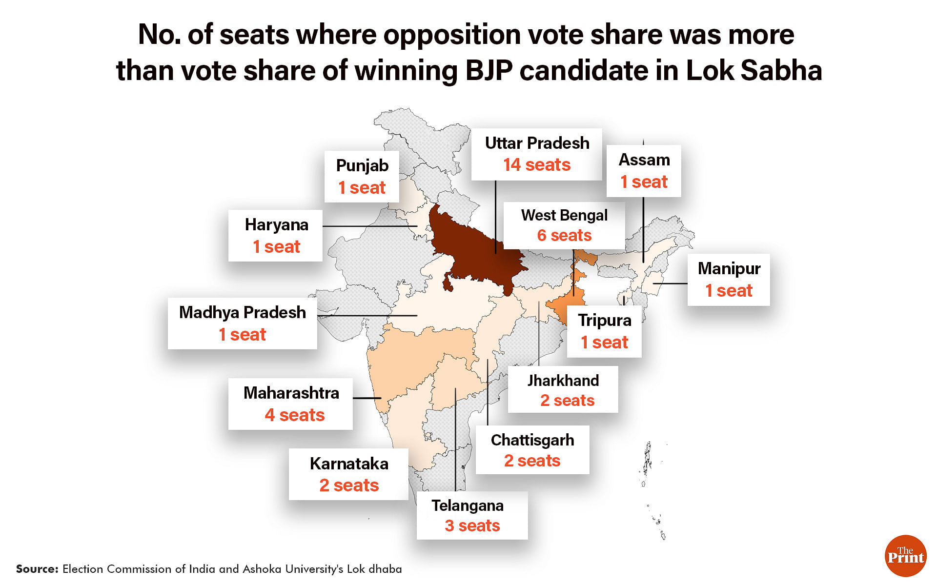 BJP Candidate Map 