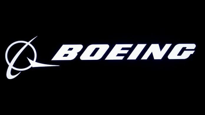 The Boeing logo is displayed on a screen, at the New York Stock Exchange (NYSE) in New York | File Photo: Reuters