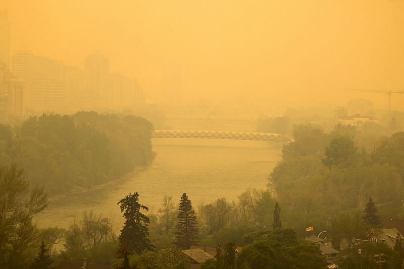 Calgary air quality deteriorates as wildfires rage in Western Canada