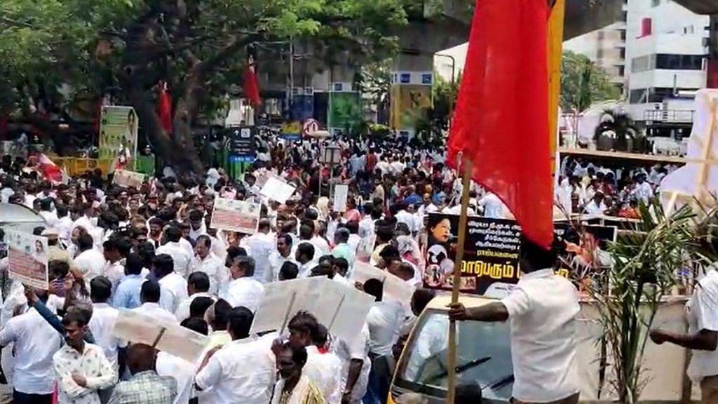 Chennai AIADMK rally 