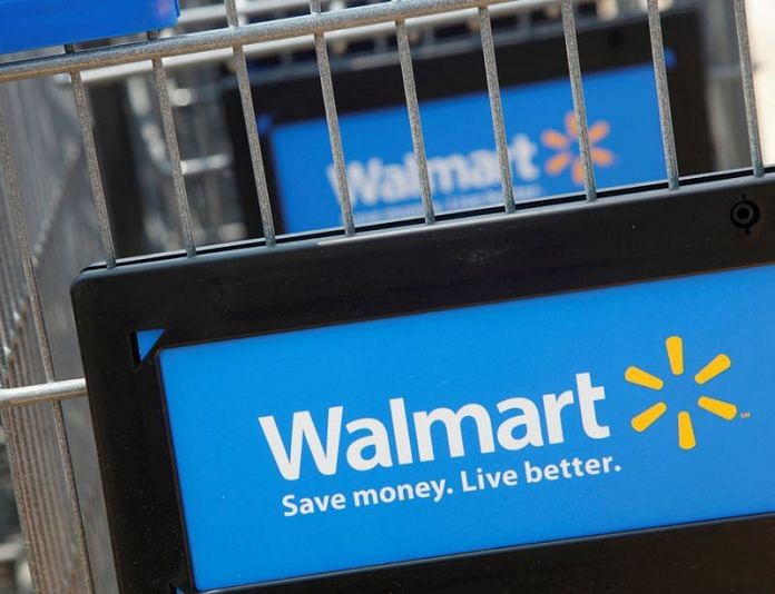Shopping carts are seen outside a new Walmart Express store in Chicago | Reuters file photo