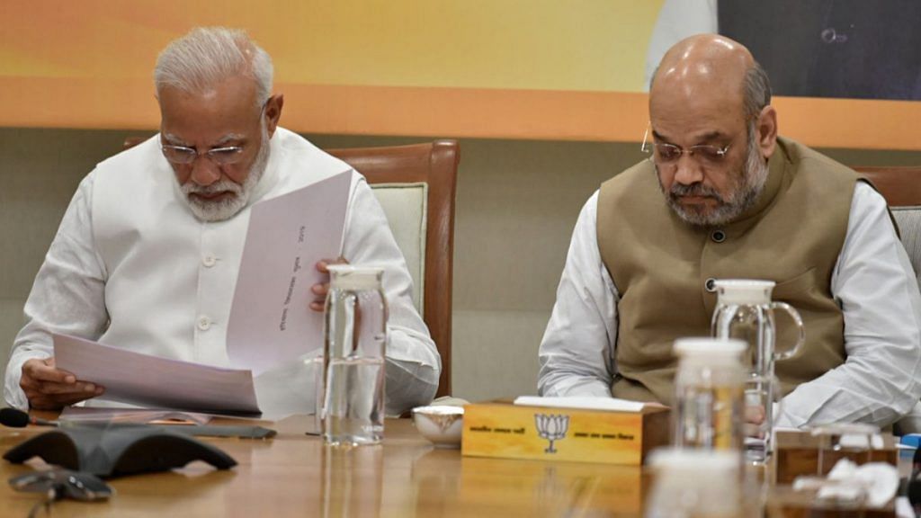 File photo of PM Modi and Amit Shah | ANI