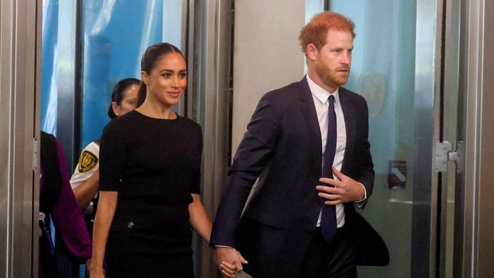 Britain's Prince Harry and his wife Meghan, Duchess of Sussex, arrive to celebrate Nelson Mandela International Day at the United Nations Headquarters in New York | Reuters file photo
