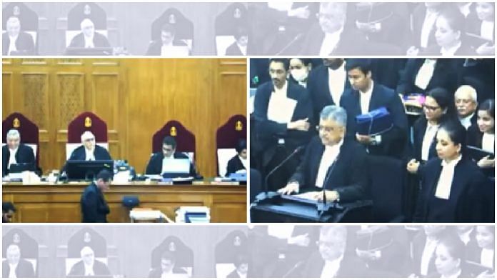 A constitution bench of the Supreme Court hears a batch of petitions seeking legalisation of same-sex marriage | Credit: YouTube