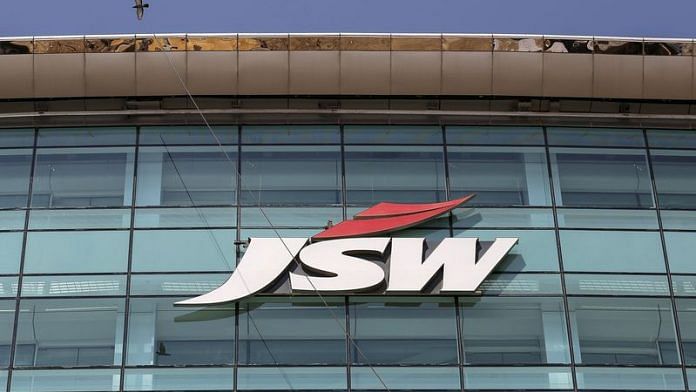 The logo of JSW is seen on the company's headquarters in Mumbai | File Photo: Reuters