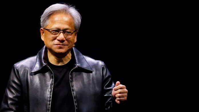 Nvidia Corp CEO Jensen Huang speaks at the COMPUTEX forum in Taipei, Taiwan, on 29 May 2023 | Reuter /Ann Wang