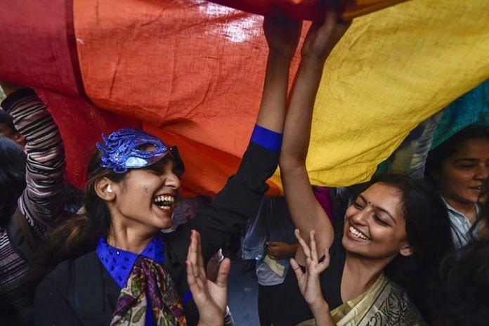 File photo | Members and supporters of the LGBTQIA++ community at a Delhi Queer Pride march | PTI