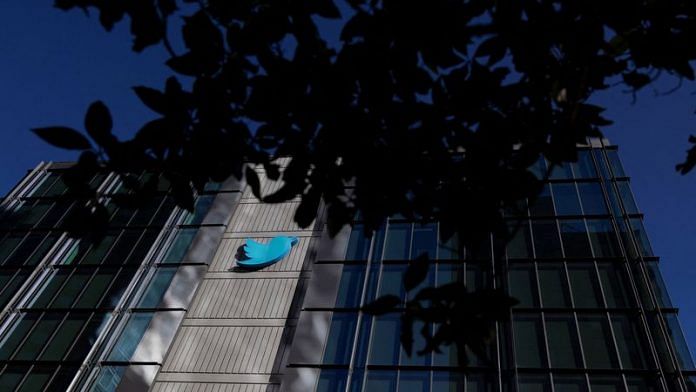 A view of the Twitter logo at its corporate headquarters in San Francisco, California | File Photo: Reuters