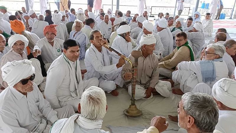 Sarv Khap Mahapanchayat held at chabutara of Meham Chaubisi Sunday | By special arrangement