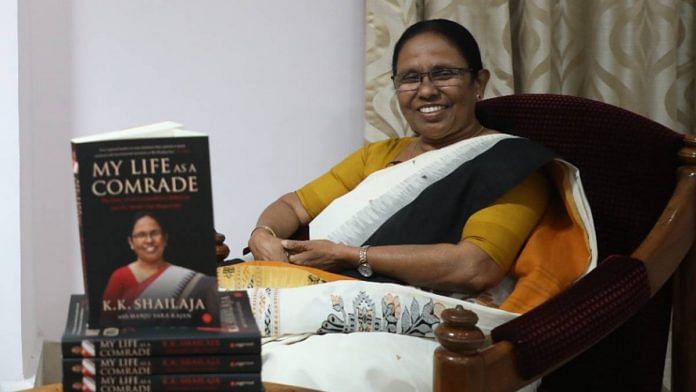 CPM MLA and former Kerala health minister KK Shailaja | Photo: ThePrint/Debayan Dutta