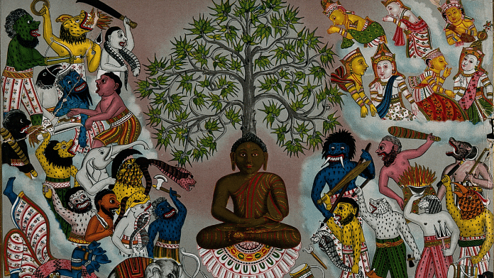 Buddha, resisting the demons of Mara | Wikimedia commons