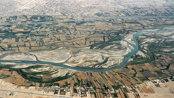 An aerial view of Helmand river in Afghanistan | WikiCommons