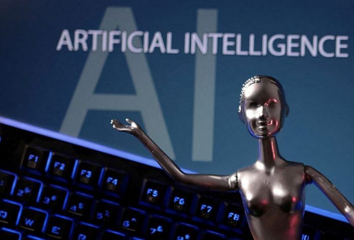 AI Artificial Intelligence words are seen in this illustration | Reuters