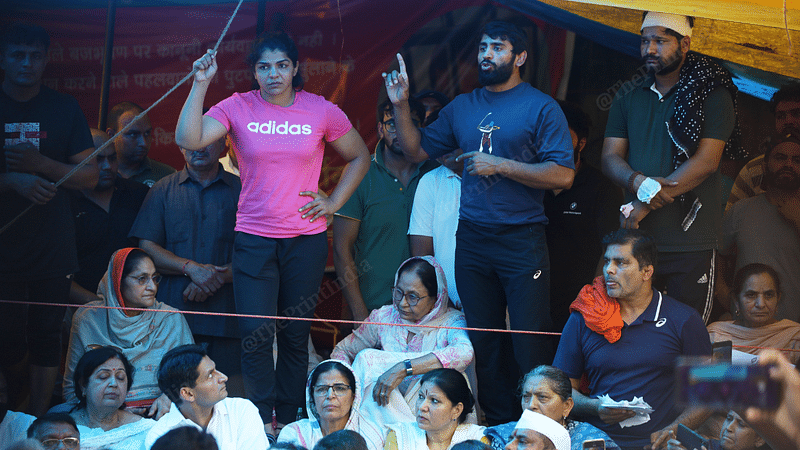The ongoing wrestler's protest at Jantar Mantar | Manisha Mondal | ThePrint