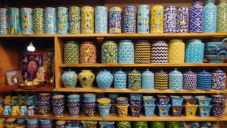 19th-century blue glaze pottery defines Jaipur’s art scene. This is how it’s made