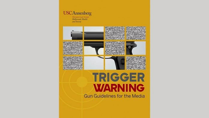 A view of the title page of a gun guide published by USC Annenberg's Norman Lear Center | Veronica Jauriqui/Norman Lear Center/Handout via Reuters
