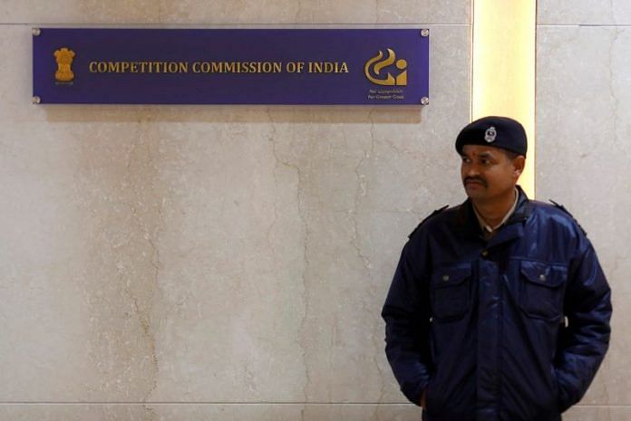 A security guard stands outside the Competition Commission of India (CCI) headquarters in New Delhi | Reuters file photo