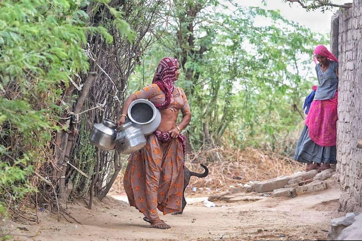 Vadiya suffers from acute water shortage. Women spend hours everyday hunting for water | Photo: Praveen Jain | ThePrint