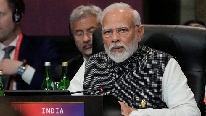 Indian Prime Minister Narendra Modi speaks during the G20 leaders summit in Nusa Dua, Bali, Indonesia | Reuters