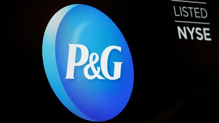 The logo for Procter & Gamble Co. is displayed on a screen on the floor of the New York Stock Exchange (NYSE) in New York | Reuters