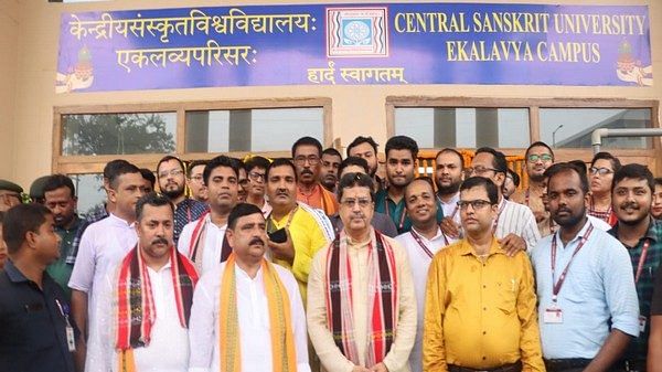 Tripura CM on 'Vikas Tirth', visits Central Sanskrit University in Agartala 