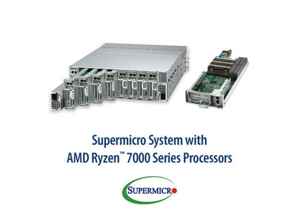 For Cloud Gaming and Video Hosting, Supermicro Offers MicroCloud, a High-Density 3U 8 Node System Utilizing AMD Ryzen Zen 4 7000 Series Processors