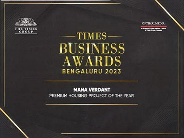 MANA Verdant wins Prestigious Times Business Awards for Premium Apartment Project of the Year 2023
