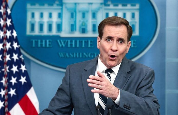 NSC Coordinator for Strategic Communications John Kirby answers questions during the daily press briefing at the White House in Washington | Reuters file photo
