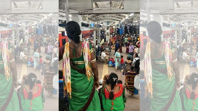 A crowded platform at Bhubaneswar railway station | Vandana Menon | ThePrint