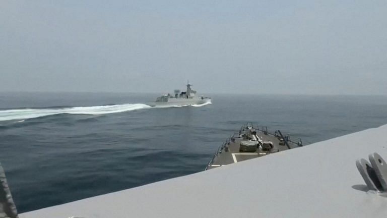US Navy releases video of Chinese warship’s ‘unsafe interaction’ near Taiwan