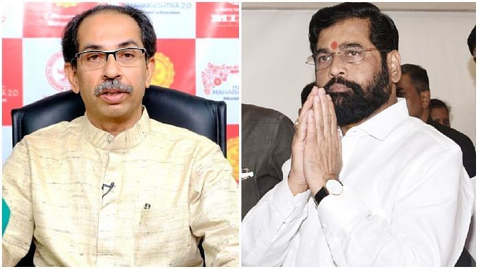 Shiv Sena (UBT) chief Uddhav Thackeray and Maharashtra Chief Minister Eknath Shinde | Photo: Twitter