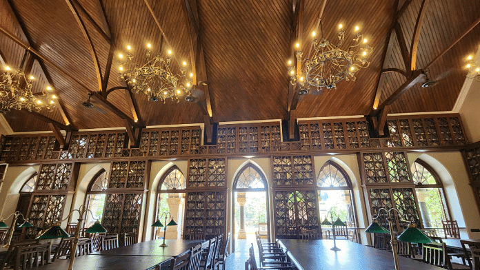 The reading hall at The David Sassoon library | Purva Chitnis/ThePrint