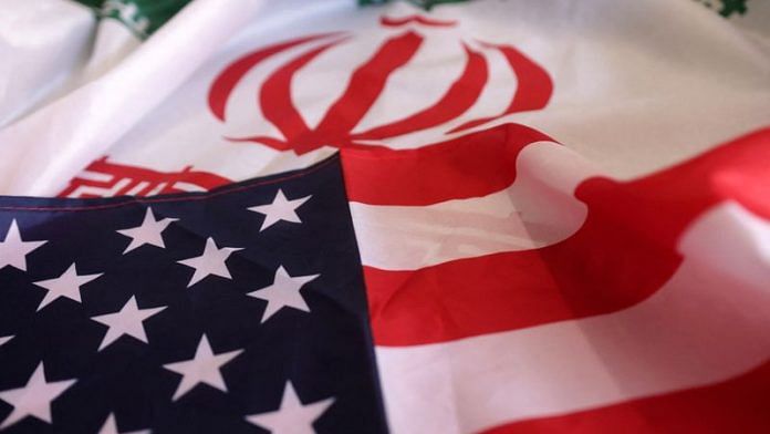 USA and Iranian flags are seen in this illustration/Reuters